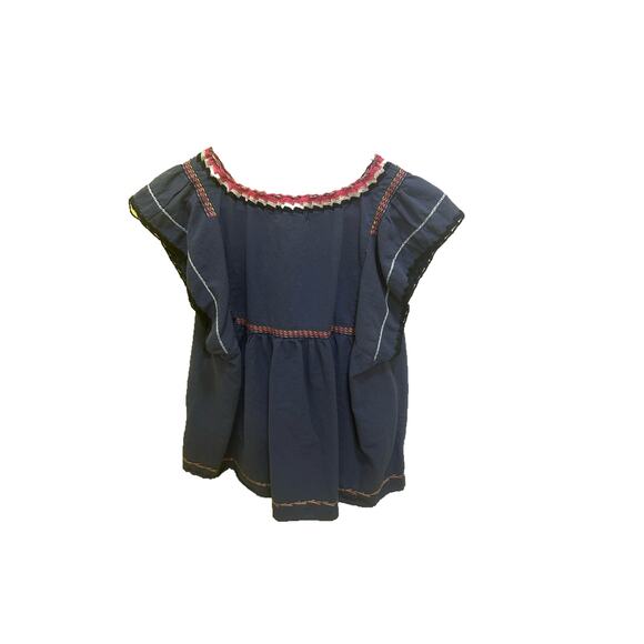 Altar’d State Indigo Blue Boho Top Sz. L - Picture 4 of 6
